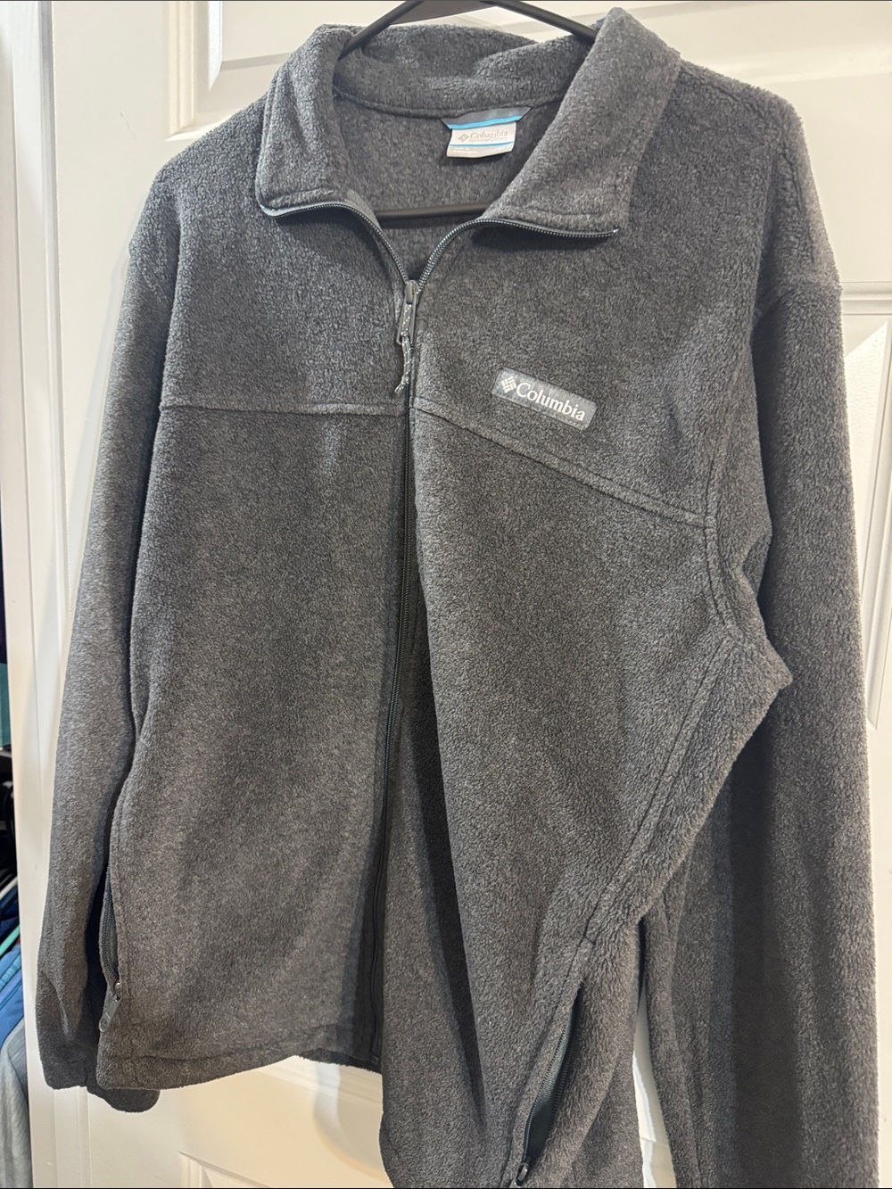 Columbia  Dark Gray Full‑Zip Fleece Jacket
